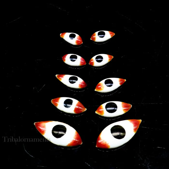 Necklaces TRIBAL ORNAMENTS 925 sterling silver handmade eyes for statues or sculpture best eyes for idol statues deities sculptures temple articles su560