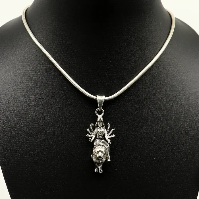 Necklaces TRIBAL ORNAMENTS 925 sterling silver handmade Goddess bhawani Durga maa pendant amazing unisex pendant locket personalized jewelry tribal jewelry ssp535
