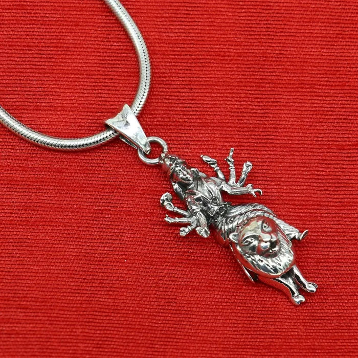 Necklaces TRIBAL ORNAMENTS 925 sterling silver handmade Goddess bhawani Durga maa pendant amazing unisex pendant locket personalized jewelry tribal jewelry ssp535
