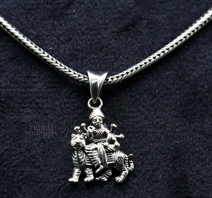 Necklaces TRIBAL ORNAMENTS Divine 925 sterling silver blessing Goddess bhawani Durga mataji pendant amazing unisex pendant locket goddess tribal jewelry ssp1683 Necklaces TRIBAL ORNAMENTS Divine 925 sterling silver blessing Goddess bhawani Durga mataji pendant amazing unisex pendant locket goddess tribal jewelry ssp1683