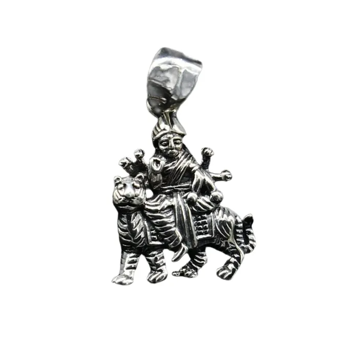Necklaces TRIBAL ORNAMENTS Divine 925 sterling silver blessing Goddess bhawani Durga mataji pendant amazing unisex pendant locket goddess tribal jewelry ssp1683