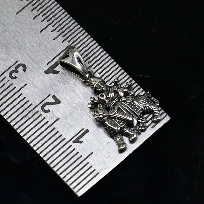 Necklaces TRIBAL ORNAMENTS Divine 925 sterling silver blessing Goddess bhawani Durga mataji pendant amazing unisex pendant locket goddess tribal jewelry ssp1683