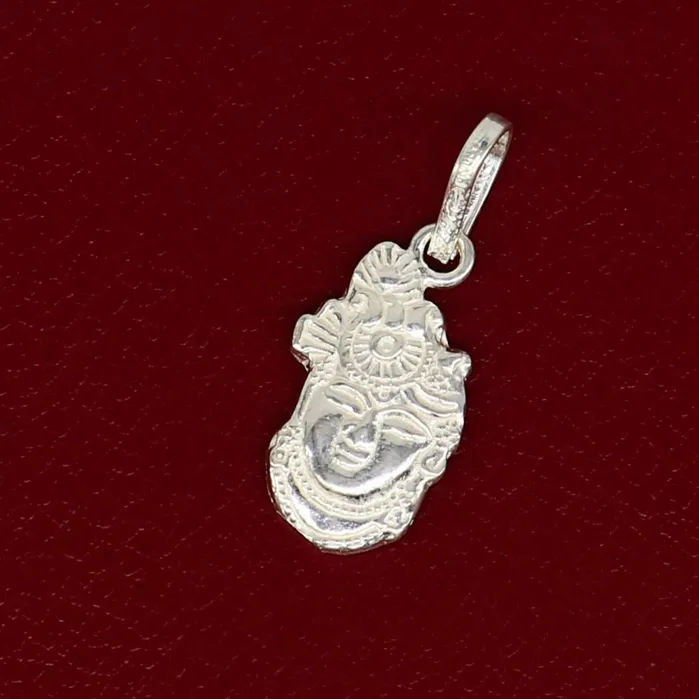 Necklaces TRIBAL ORNAMENTS Solid sterling silver handmade Hindu Lord krishna shrinathji tiny pendant amazing designer fabulous pendant unisex gifting jewelry ssp630