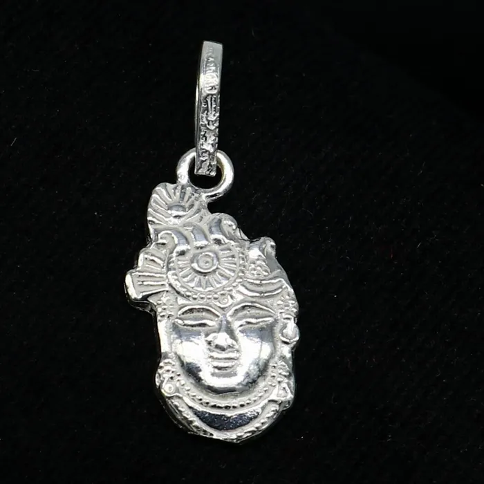 Necklaces TRIBAL ORNAMENTS Solid sterling silver handmade Hindu Lord krishna shrinathji tiny pendant amazing designer fabulous pendant unisex gifting jewelry ssp630