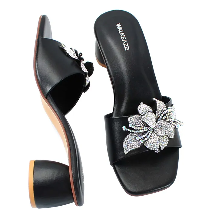 Necklaces Women Formal Block Heel 74853S Walkeaze