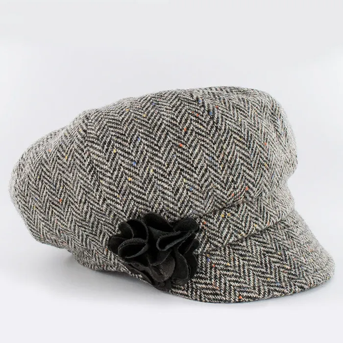 Newsboy Tweed Cap Mucros Weavers Earrings