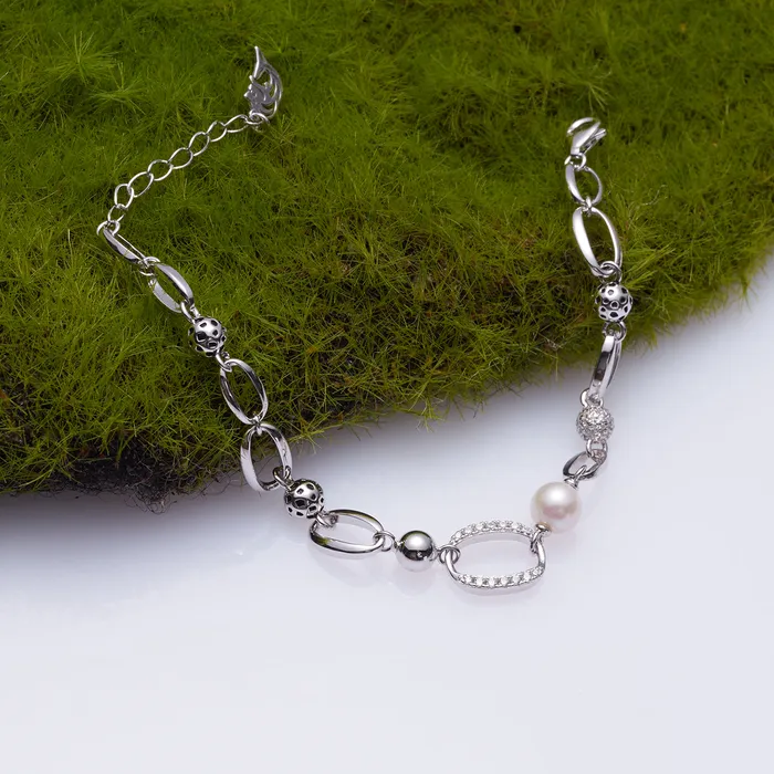 Pearly Lustre Bracelets Top Grade Freshwater Pearl Bracelet WB00233 SAFARI