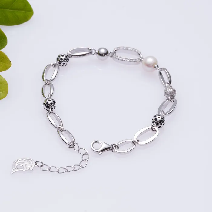 Pearly Lustre Bracelets Top Grade Freshwater Pearl Bracelet WB00233 SAFARI
