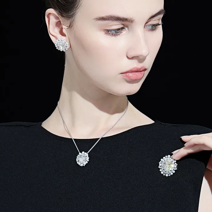 Pearly Lustre Freshwater Pearl Brooch WC00066 CELESTE Earrings
