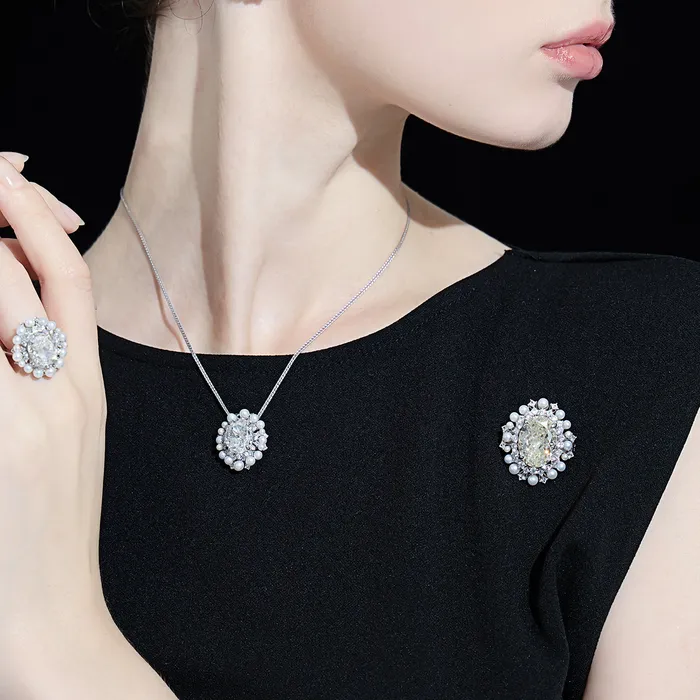 Pearly Lustre Freshwater Pearl Brooch WC00066 CELESTE Earrings