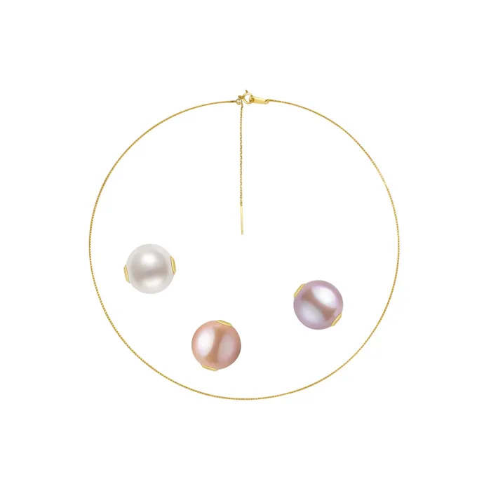 Pearly Lustre Necklaces 18K Interchangeable Pearl Necklace KN00049 Possibilities