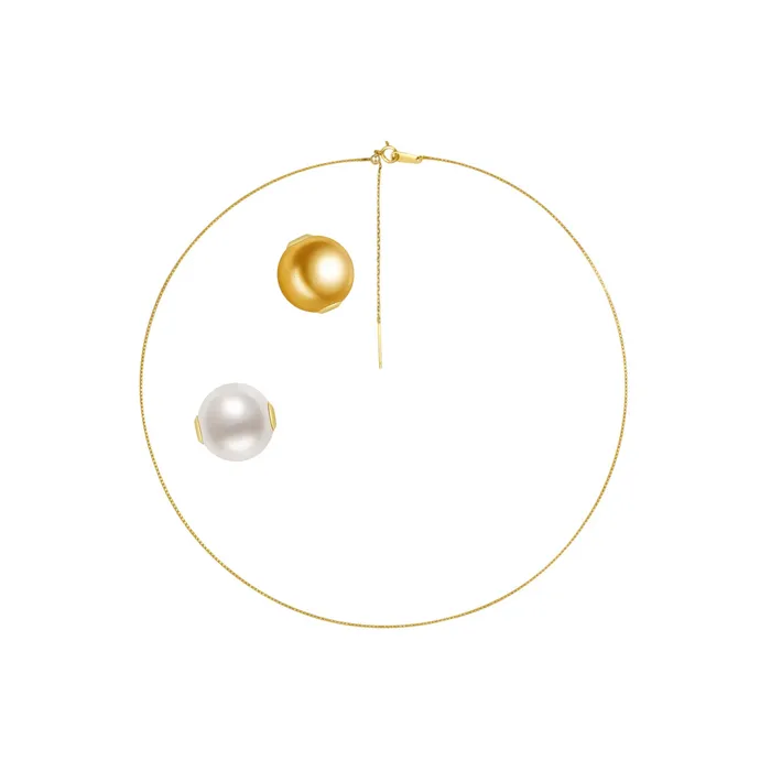 Pearly Lustre Necklaces 18K Interchangeable Pearl Necklace KN00049 Possibilities