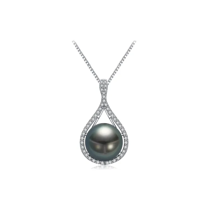 Pearly Lustre Necklaces Elegant Tahitian Pearl Necklace WN00619