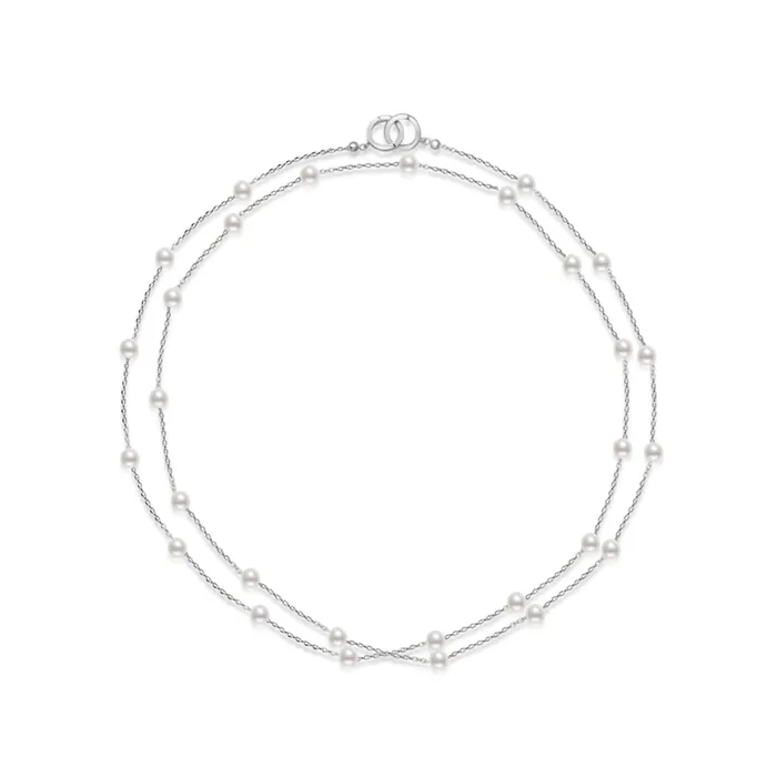 Pearly Lustre Necklaces New Yorker Freshwater Pearl 80 cm Multi Style Mask Chain Necklace WN00681