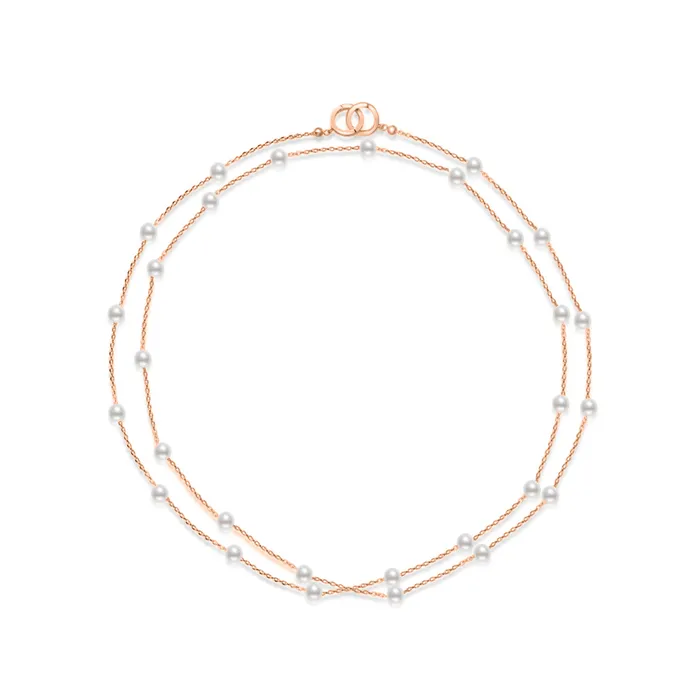 Pearly Lustre Necklaces New Yorker Freshwater Pearl 80 cm Multi Style Mask Chain Necklace WN00681