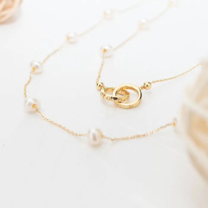 Pearly Lustre Necklaces New Yorker Freshwater Pearl 80 cm Multi Style Mask Chain Necklace WN00681