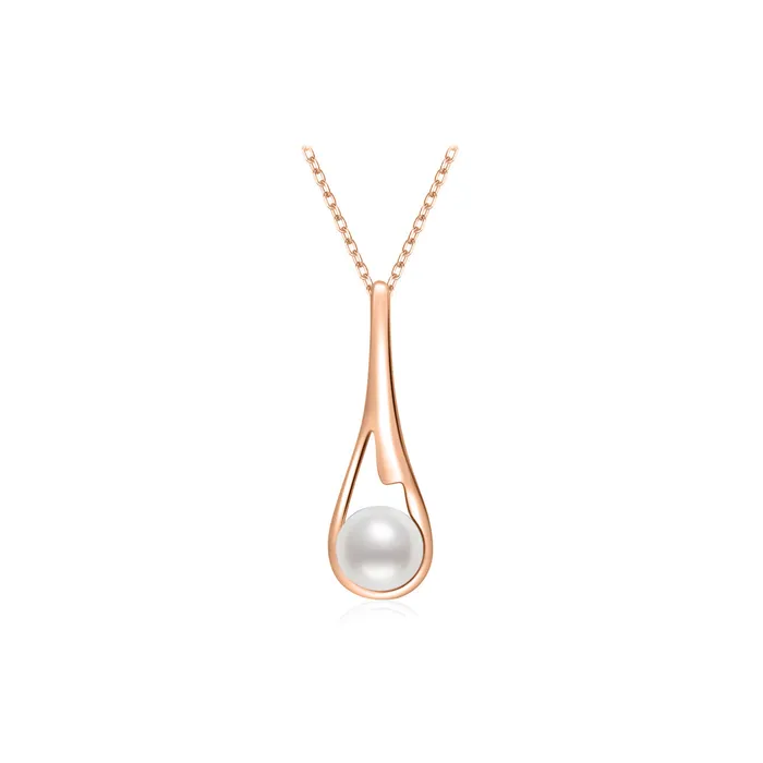 Pearly Lustre Necklaces Top Grade Freshwater Pearl Necklace WN00525 FLUID