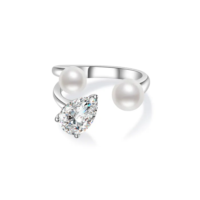 Pearly Lustre Top Grade Freshwater Pearl Ring WR00283 EVERLEAF Rings