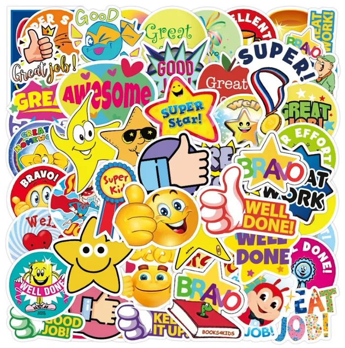 POLLY Earrings ST48 Good Work 20 Pieces Assorted Stickers