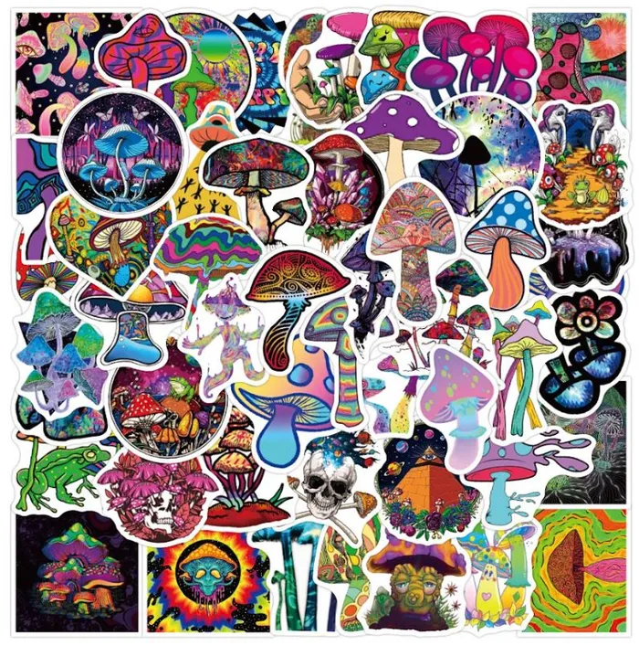 POLLY ST60 Mushroom Stickers 20 Pieces Earrings