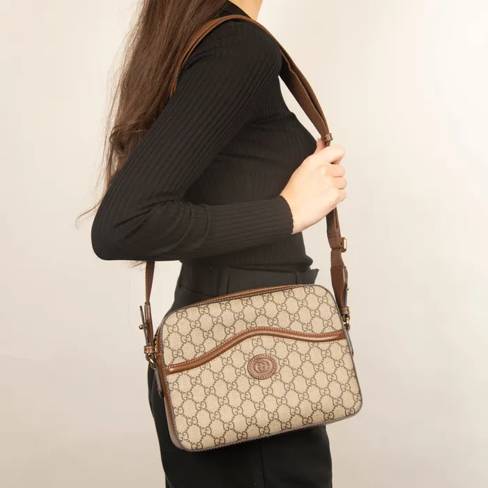 PreOwned Gucci Interlocking G Small Messenger Bag Gucci Earrings
