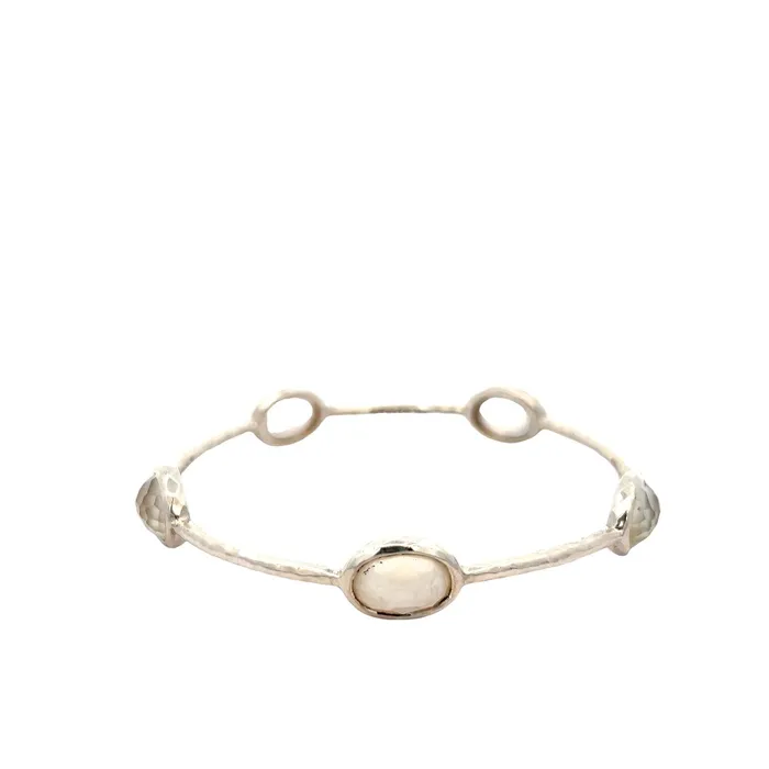 PreOwned Ippolita Mother Of Pearl 5 Stone Bangle Ippolita Bracelets
