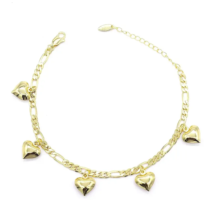 PreStyled Sets 18K GoldFilled Heart Charm Anklet For Women Jewelvers
