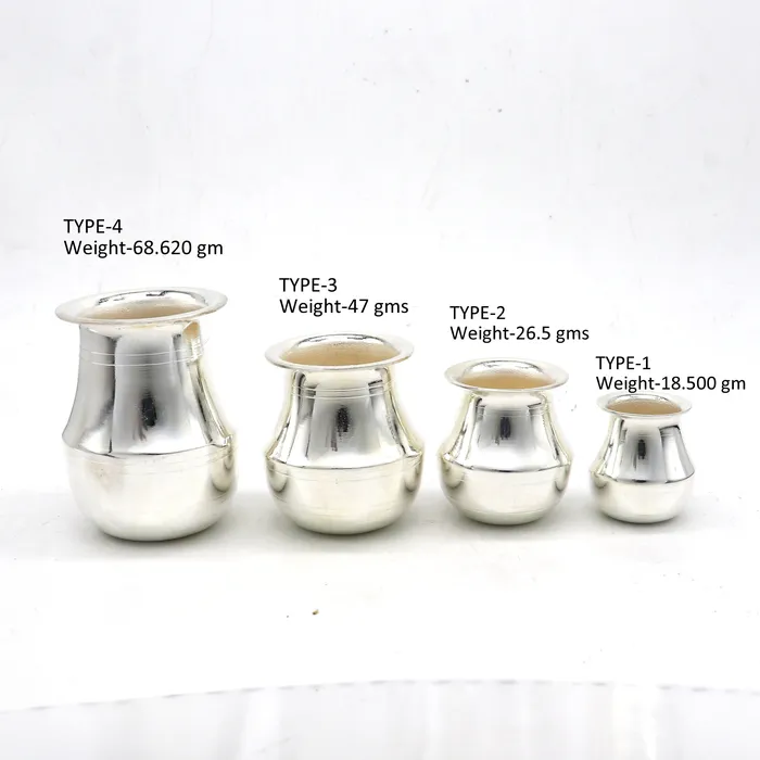 Pure 925 sterling silver handmade plain small Kalash or pot unique special silver puja article water or milk kalash pot india su1236 TRIBAL ORNAMENTS Rings Pure 925 sterling silver handmade plain small Kalash or pot unique special silver puja article water or milk kalash pot india su1236 TRIBAL ORNAMENTS Rings