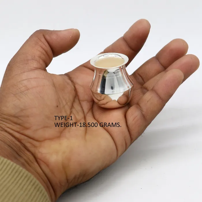 Pure 925 sterling silver handmade plain small Kalash or pot unique special silver puja article water or milk kalash pot india su1236 TRIBAL ORNAMENTS Rings Pure 925 sterling silver handmade plain small Kalash or pot unique special silver puja article water or milk kalash pot india su1236 TRIBAL ORNAMENTS Rings