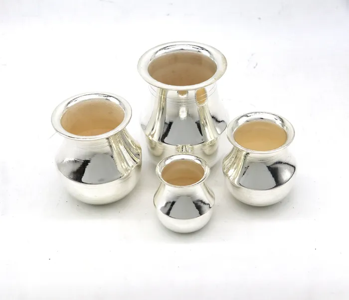 Pure 925 sterling silver handmade plain small Kalash or pot unique special silver puja article water or milk kalash pot india su1236 TRIBAL ORNAMENTS Rings Pure 925 sterling silver handmade plain small Kalash or pot unique special silver puja article water or milk kalash pot india su1236 TRIBAL ORNAMENTS Rings