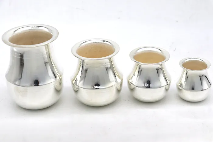 Pure 925 sterling silver handmade plain small Kalash or pot unique special silver puja article water or milk kalash pot india su1236 TRIBAL ORNAMENTS Rings Pure 925 sterling silver handmade plain small Kalash or pot unique special silver puja article water or milk kalash pot india su1236 TRIBAL ORNAMENTS Rings