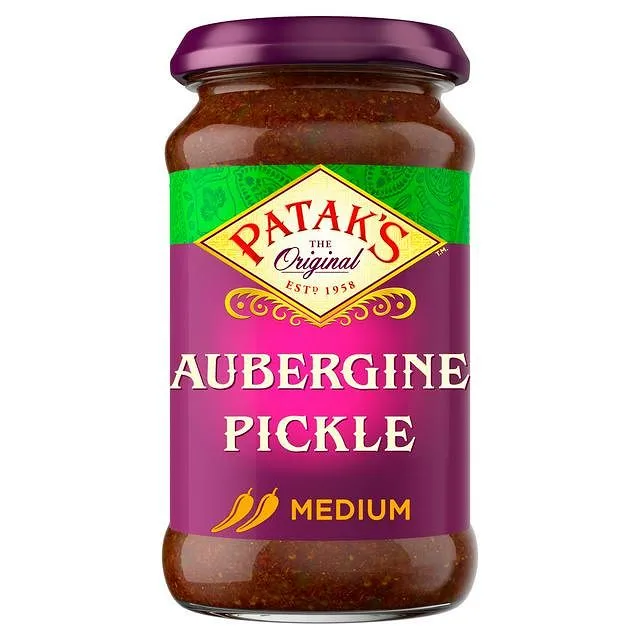 Ramsden International Earrings Pataks Brinjal Pickle 312g Aubergine
