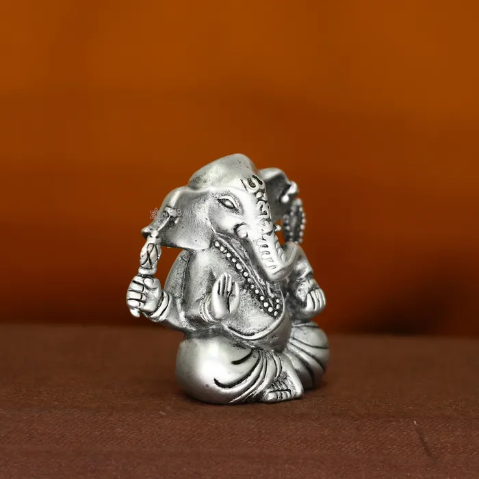 Rings 14 925 Sterling silver handmade Hindu God Idol Ganesha statue puja article figurine home decor Diwali puja Divine silver article art679 TRIBAL ORNAMENTS