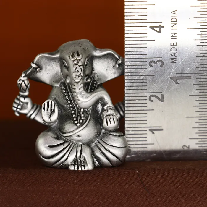 Rings 14 925 Sterling silver handmade Hindu God Idol Ganesha statue puja article figurine home decor Diwali puja Divine silver article art679 TRIBAL ORNAMENTS