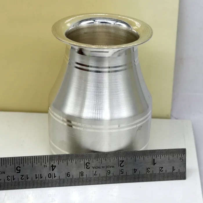 Rings 999 fine pure silver handmade solid kalashlota excellent silver tunmbler silver vessels flask utensils gifting home puja art sv73 TRIBAL ORNAMENTS