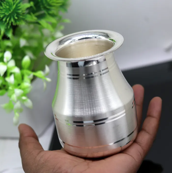 Rings 999 fine pure silver handmade solid kalashlota excellent silver tunmbler silver vessels flask utensils gifting home puja art sv73 TRIBAL ORNAMENTS