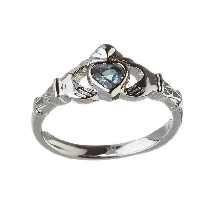Rings Boru December Birthstone Claddagh Ring