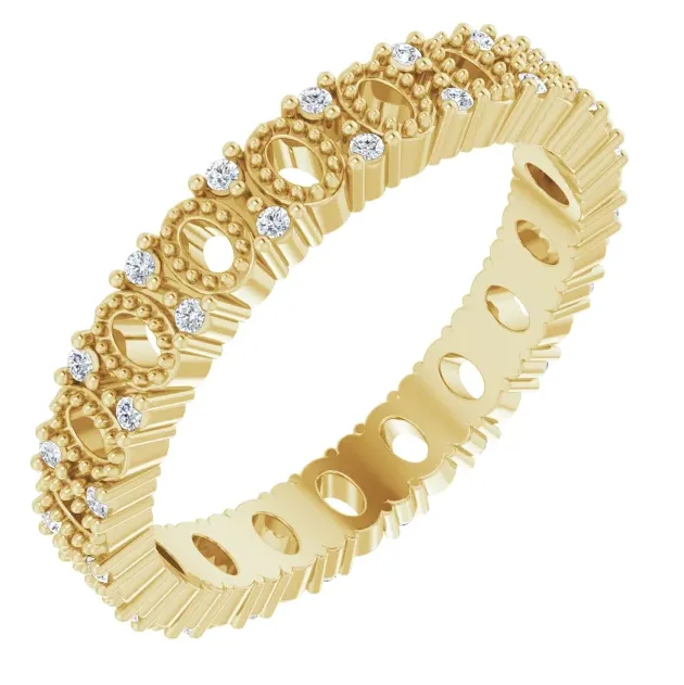 Rings Fire Brilliance Fabianna 16 Diamond Open Space Eternity Anniversary Band