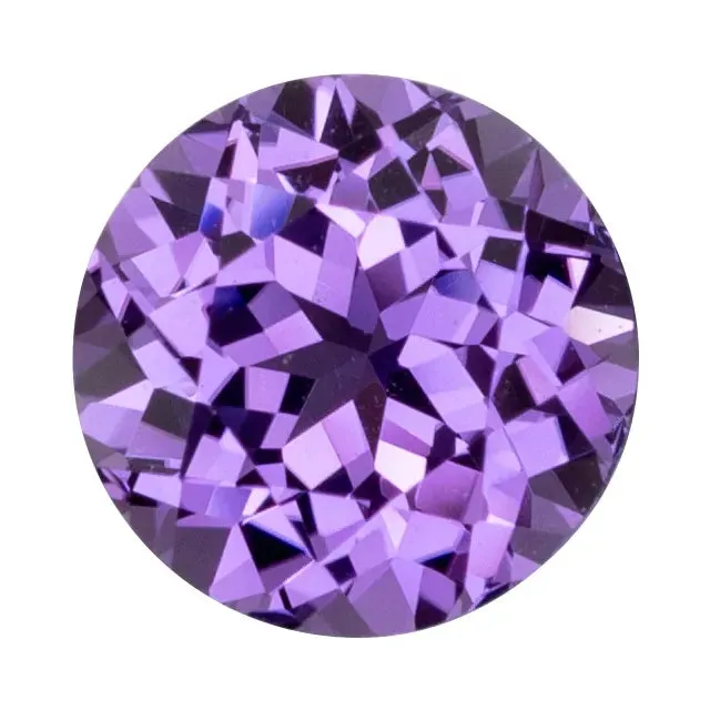 Rings Fire Brilliance Round FAB LabGrown Purple Sapphire Gems