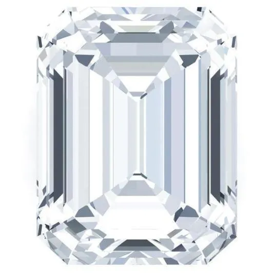Rings FIRE BRILLIANCE Traditional Diamond Faceted Emerald Cut