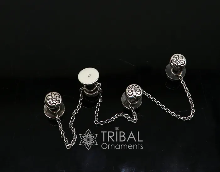 Rings French Fleur de Lis design 925 Sterling Silver set of 4 kurta Buttons for Fashion Perfection silver cufflinks cultural trendy jewelry btn41 TRIBAL ORNAMENTS Rings French Fleur de Lis design 925 Sterling Silver set of 4 kurta Buttons for Fashion Perfection silver cufflinks cultural trendy jewelry btn41 TRIBAL ORNAMENTS