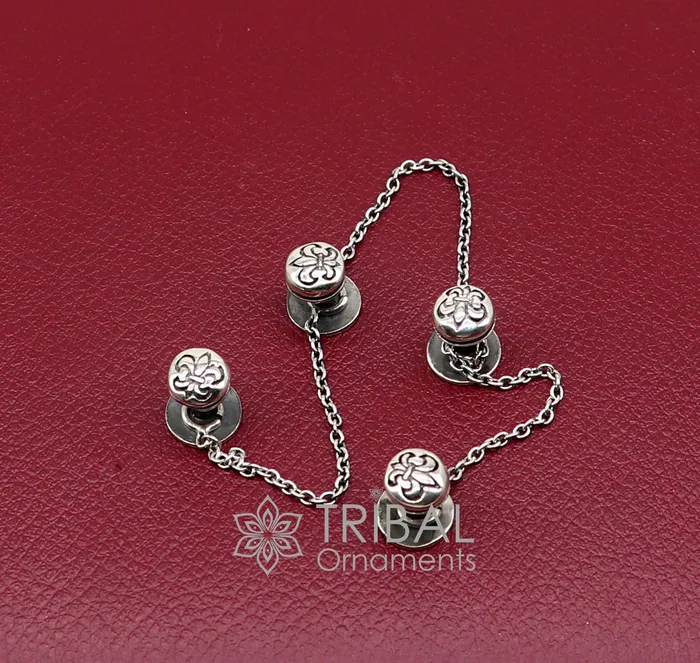 Rings French Fleur de Lis design 925 Sterling Silver set of 4 kurta Buttons for Fashion Perfection silver cufflinks cultural trendy jewelry btn41 TRIBAL ORNAMENTS Rings French Fleur de Lis design 925 Sterling Silver set of 4 kurta Buttons for Fashion Perfection silver cufflinks cultural trendy jewelry btn41 TRIBAL ORNAMENTS