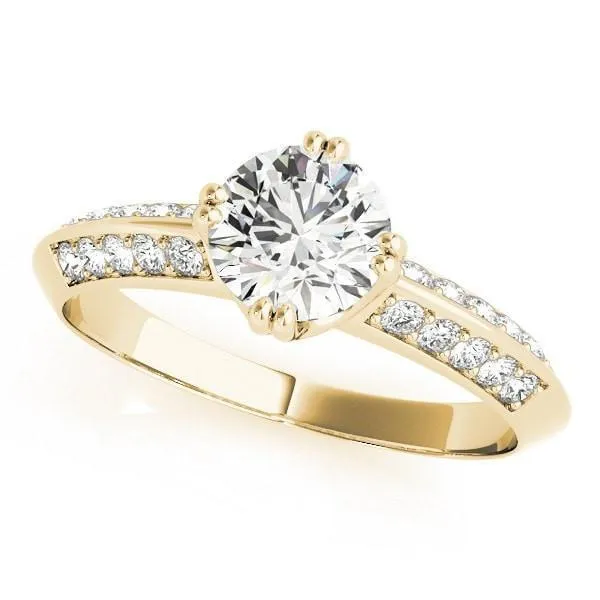 Rings Gideon Round Center Stone Split Diamond Channel Double 4 Prong Engagement Ring Fire Brilliance Rings Gideon Round Center Stone Split Diamond Channel Double 4 Prong Engagement Ring Fire Brilliance