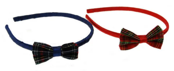 Rings Glen Appin Tartan Alice Band with Bow