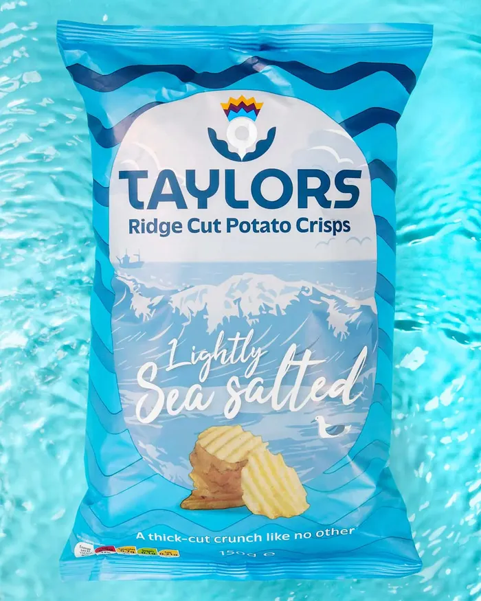Rings HRH International Taylors Ridge Cut Crisps Lightly Sea Salted 150g
