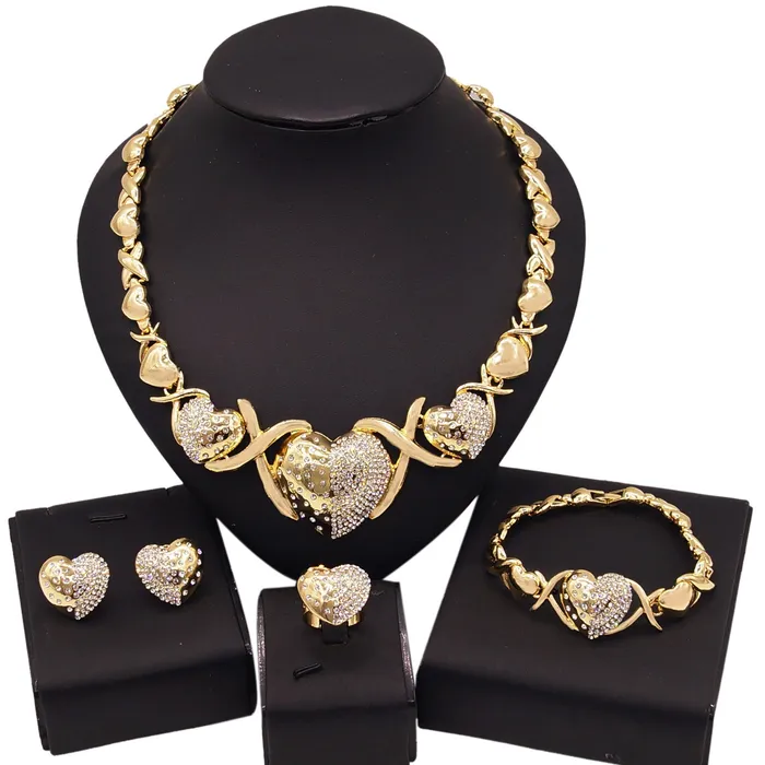 Rings Jewelvers XO Heart Jewelry Set