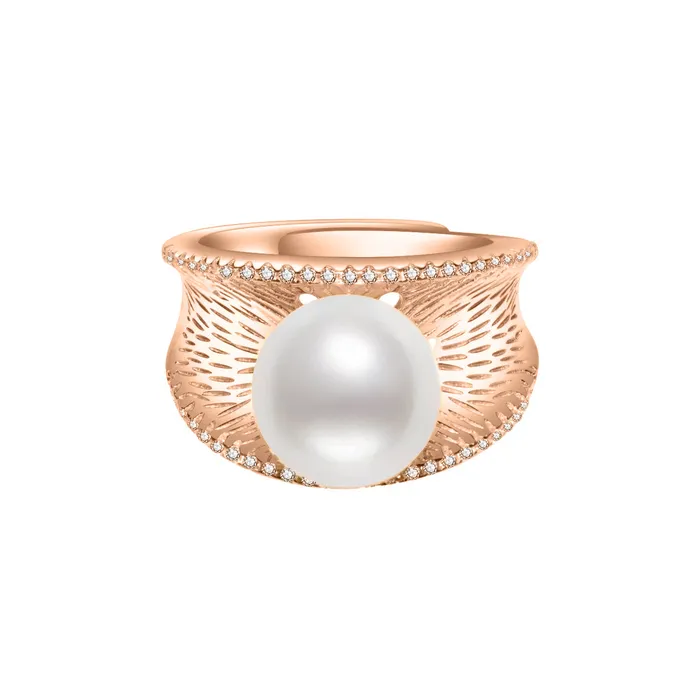 Rings Pearly Lustre Elegant Freshwater Pearl Ring WR00139