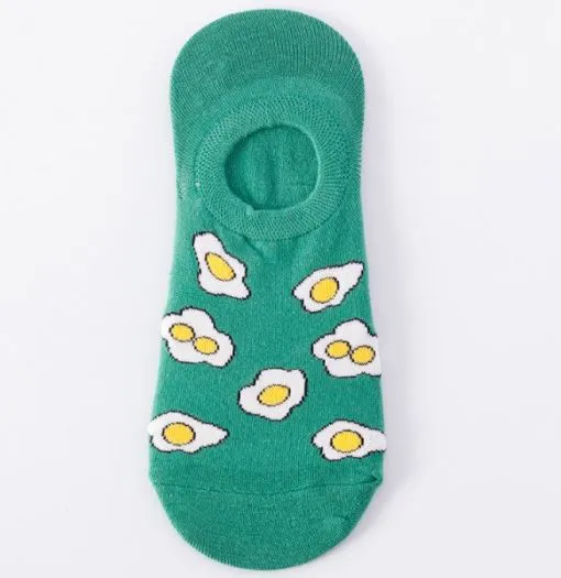 Rings POLLY SF15 Green Fried Egg Low Cut Socks
