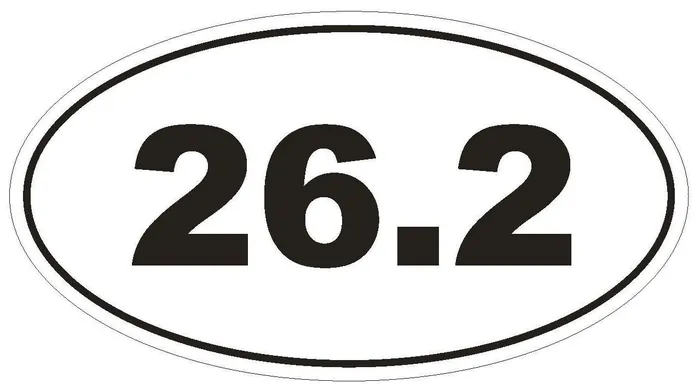 Rings STD131 262 Marathon Oval Bumper Sticker Winter Park Products