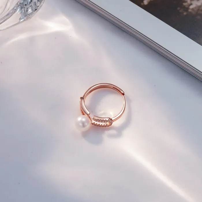 Rings Top Grade Freshwater Pearl Ring WR00238 CONNECT Pearly Lustre
